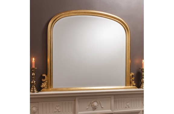 Gold Over Mantel Mirror 