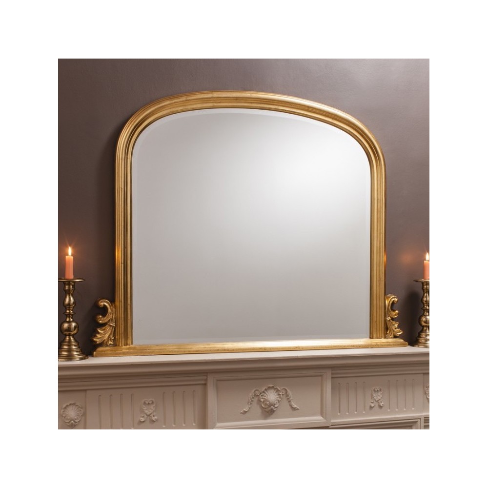 Gold Over Mantel Mirror 