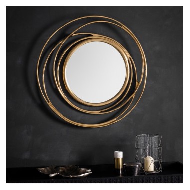 Satin Gold Whirlpool Mirror