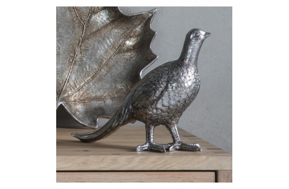 Silver Plated Partridge Figure