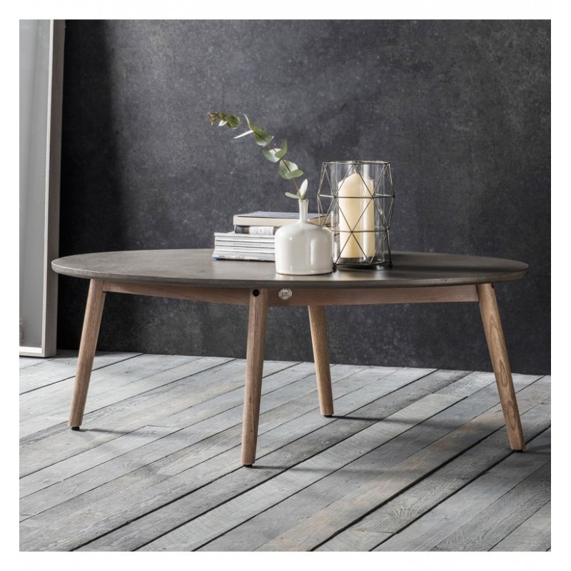 Concrete Oval Coffee Table | Coffee Tables