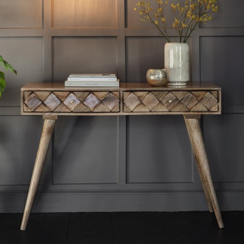 Burnt Wax Mango Wood Desk