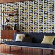 Orla Kiely Multi Stem Wallpaper - Seagreen