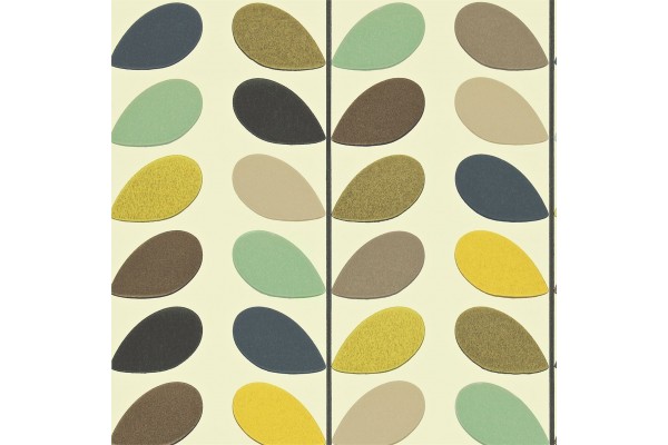 Orla Kiely Multi Stem Wallpaper - Seagreen