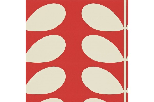 Orla Kiely Giant Stem Wallpaper - Red