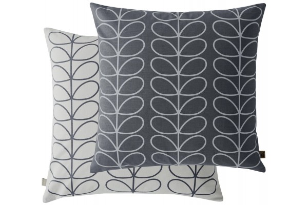Orla Kiely Linear Stem Cushion - Grey
