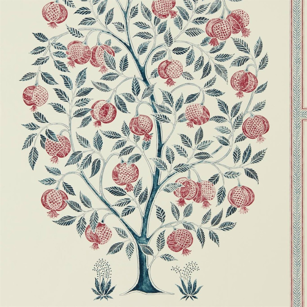 Anaah Tree Wallpaper - Annato/ Blueberry Anaah Tree Wallpaper - Annato/ Blueberry