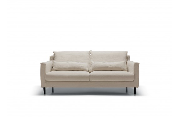 Shoreditch Medium Sofa in natural linen loose cover