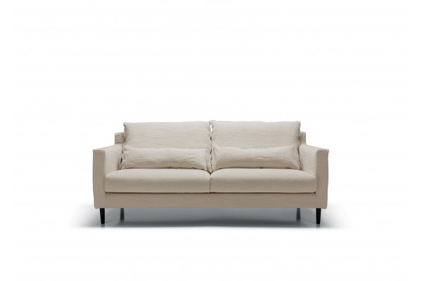 Shoreditch Medium Sofa in natural linen loose cover