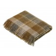 Bronte by Moon Snowshill Mustard Wool Throw 