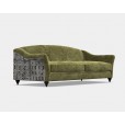 Kensington Extra Large Sofa in citrine velvet from Anna Morgan (London)